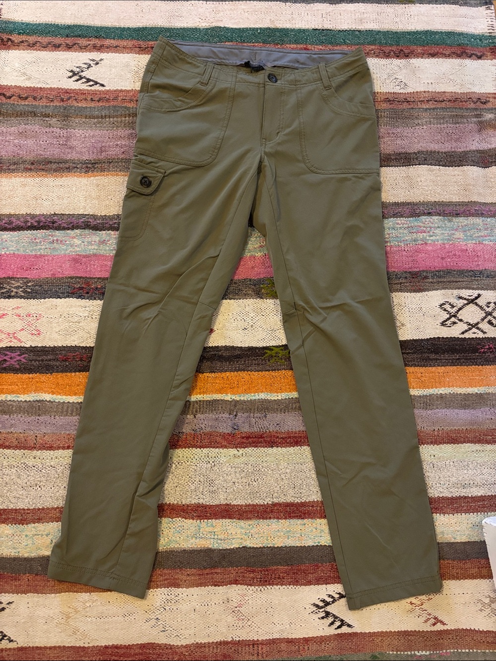 REI Men's Olive Green Stretch Cargo Pants